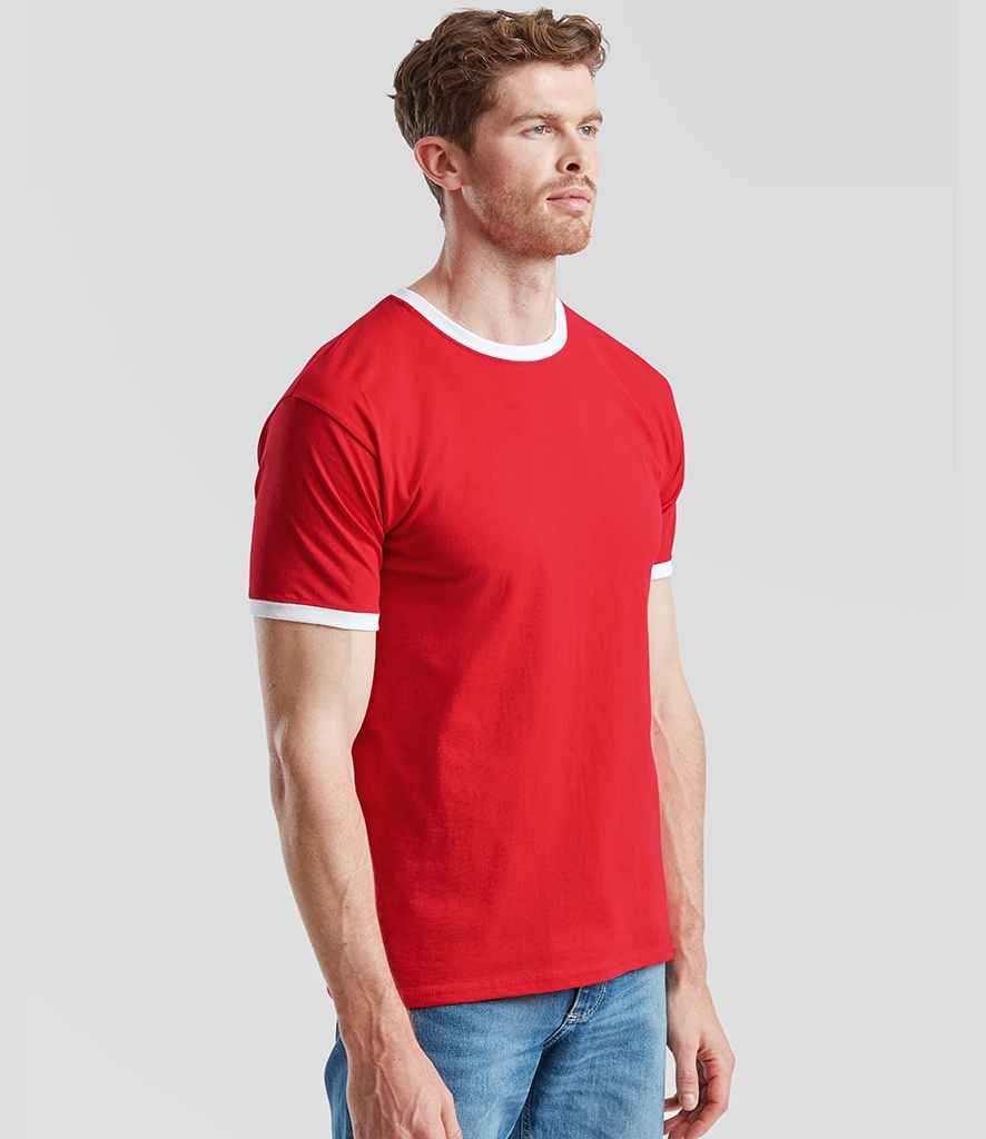 Fruit of the Loom Contrast Ringer T-Shirt - PenCarrie